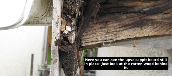 rotten behind cappit board roofline advice