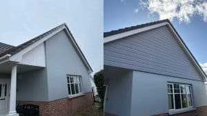 STORM GREY FORTEX CLADDING INSTALLED AT THIS NEWBRIDGE HOME BY MAC ROOFLINE